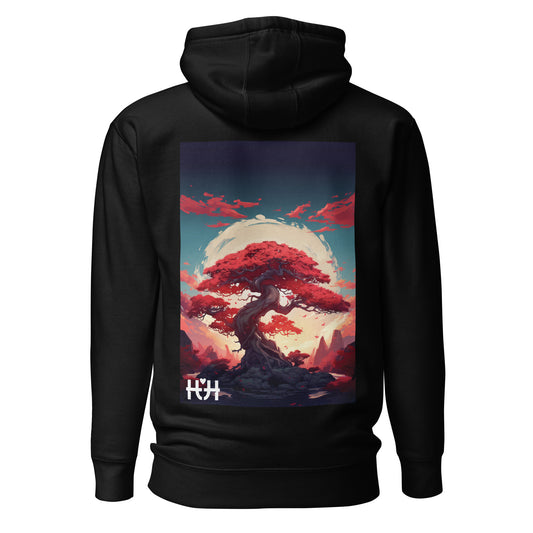 Red Bonsai Tree Hoodie - HH