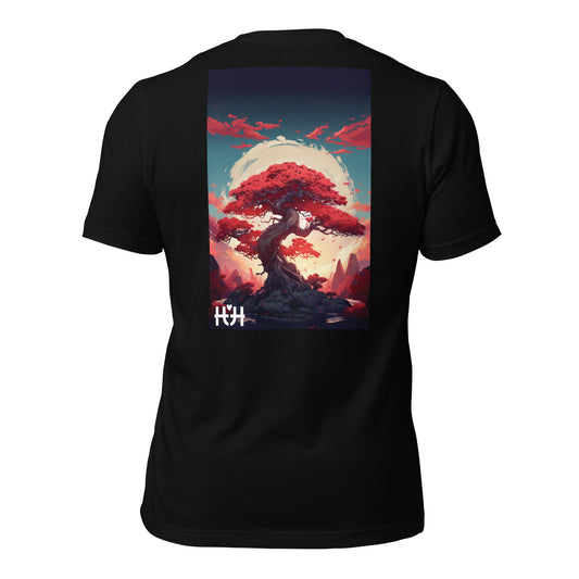 Red Bonsai Tree T-Shirt - HH