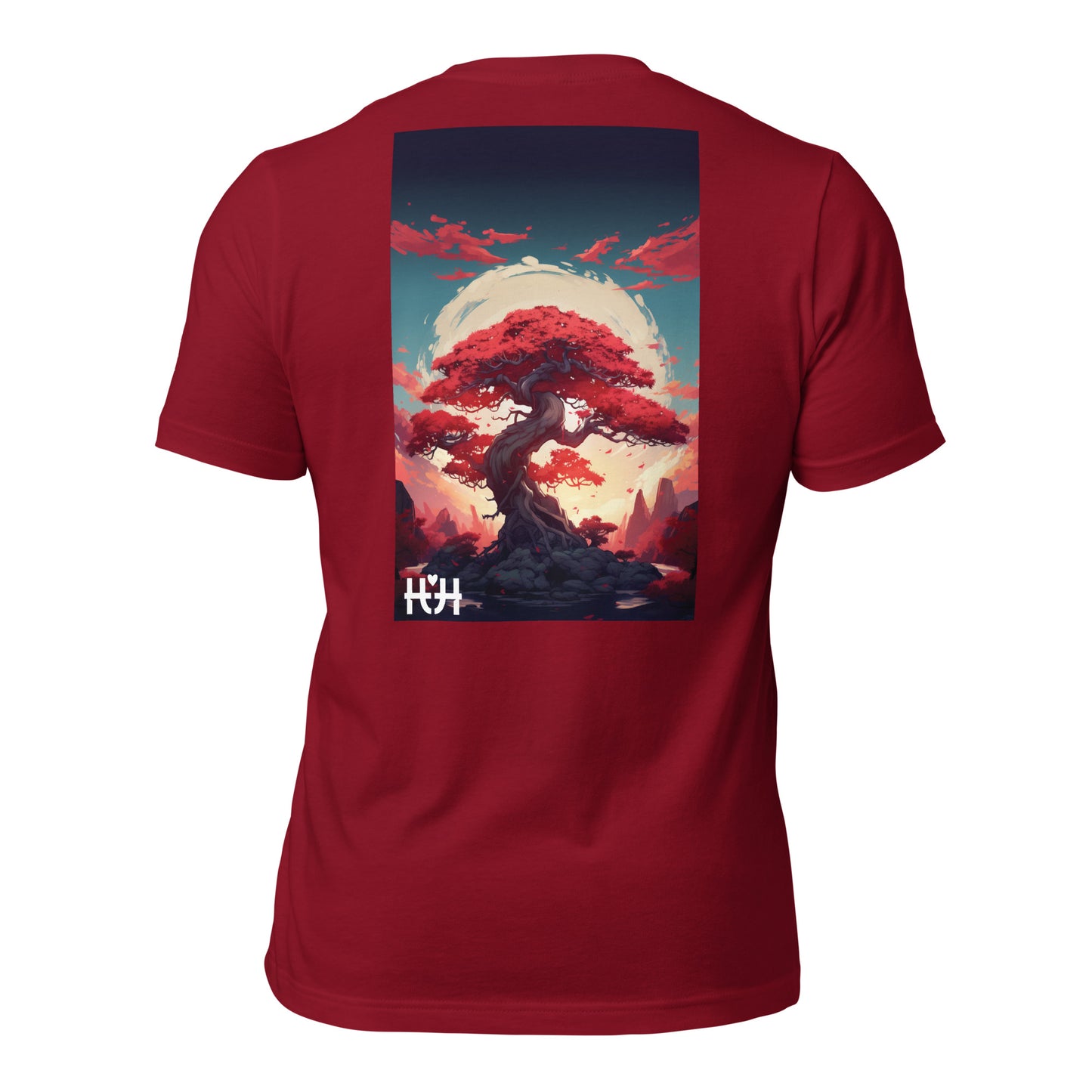 Red Bonsai Tree T-Shirt - HH