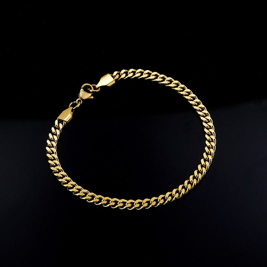 4mm Cuban Link Bracelet