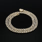 9mm Miami Cuban Link Chain - Hollow Hearts