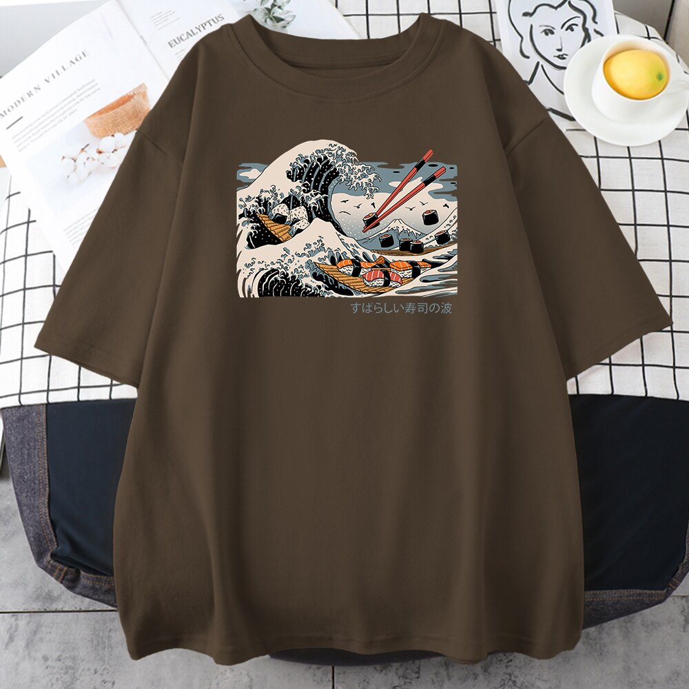 Oversized Sushi Great Wave T-Shirt