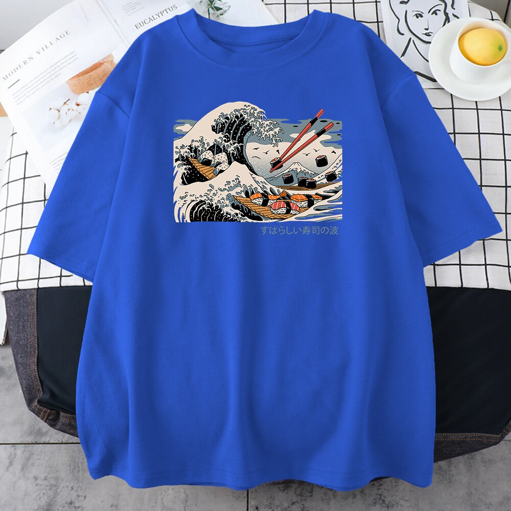 Oversized Sushi Great Wave T-Shirt